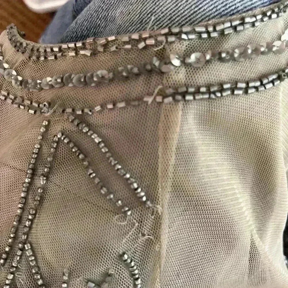 BNWT W118 Grey Beaded Dress  by Walter Baker Size Small - Picture 8 of 9